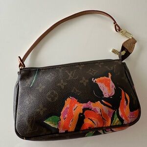 Louis Vuitton Steven Sprouse Roses Pochette Accessoires